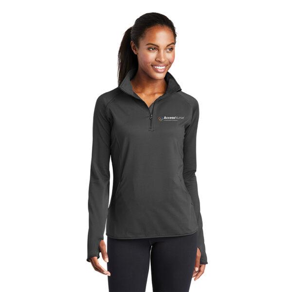 Sport-Tek Ladies Sport-Wick Stretch 1/4-Zip Pullover