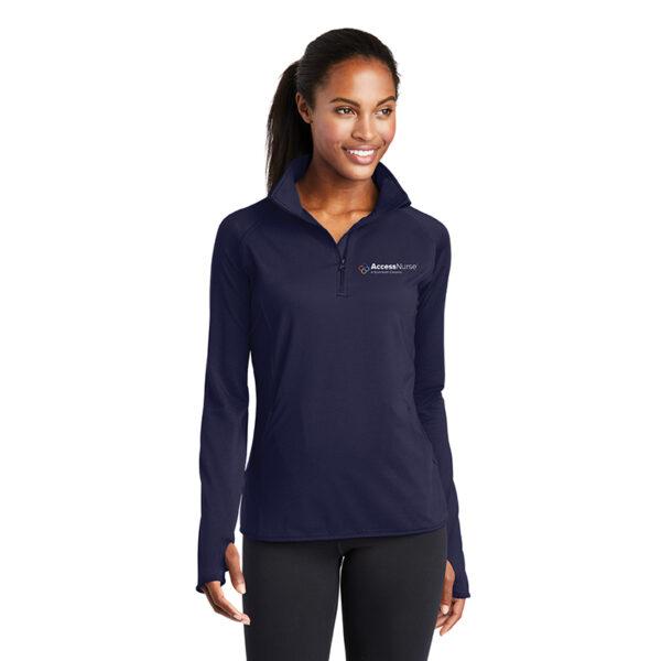 Sport-Tek Ladies Sport-Wick Stretch 1/4-Zip Pullover - Image 2