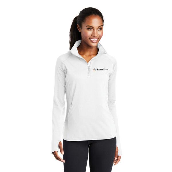 Sport-Tek Ladies Sport-Wick Stretch 1/4-Zip Pullover - Image 3