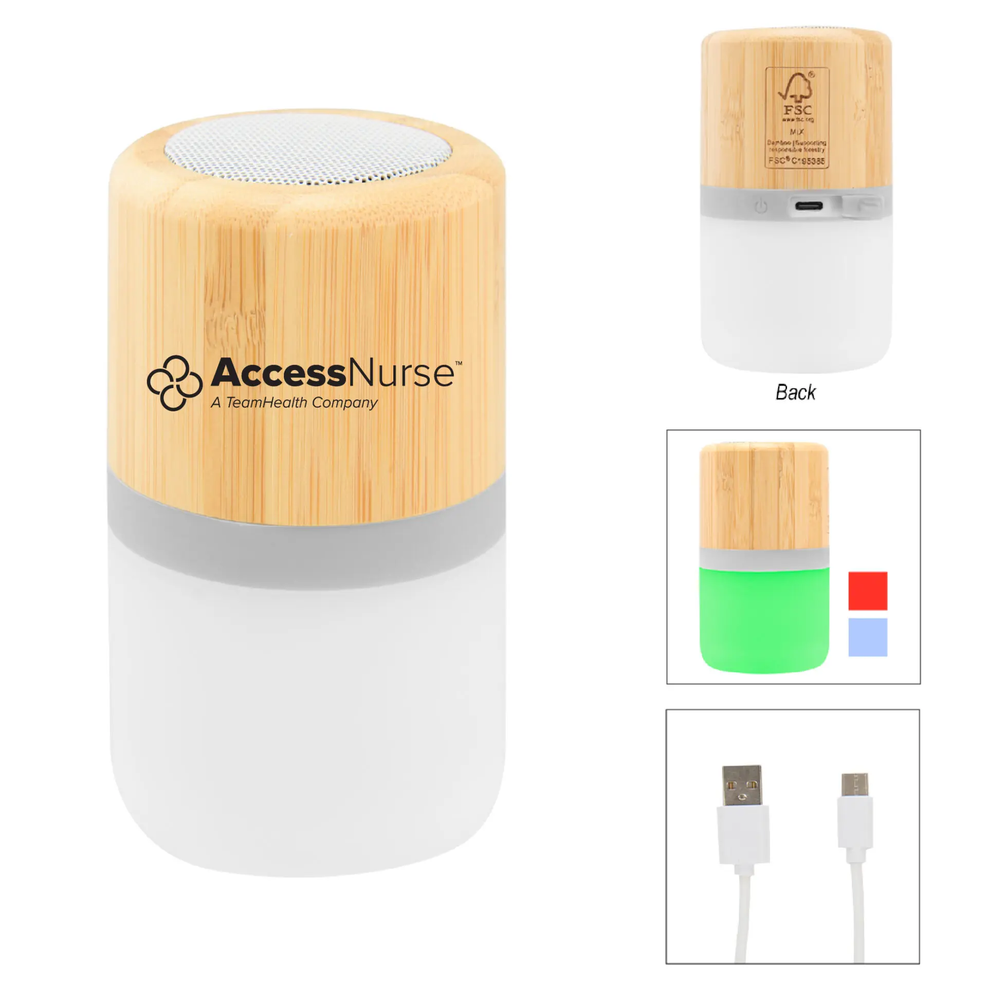 Bamboo Wireless Light Up Speaker 2.0